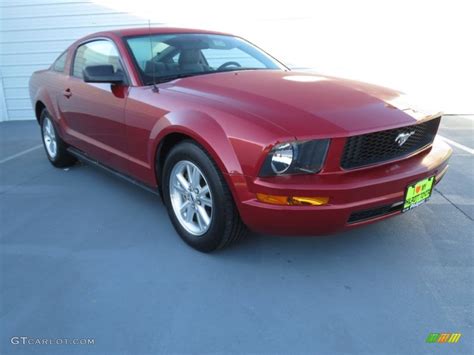 2008 Dark Candy Apple Red Ford Mustang V6 Deluxe Coupe 72470112