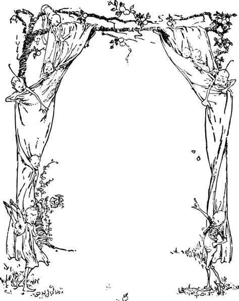 Clipart Magical Forest Frame