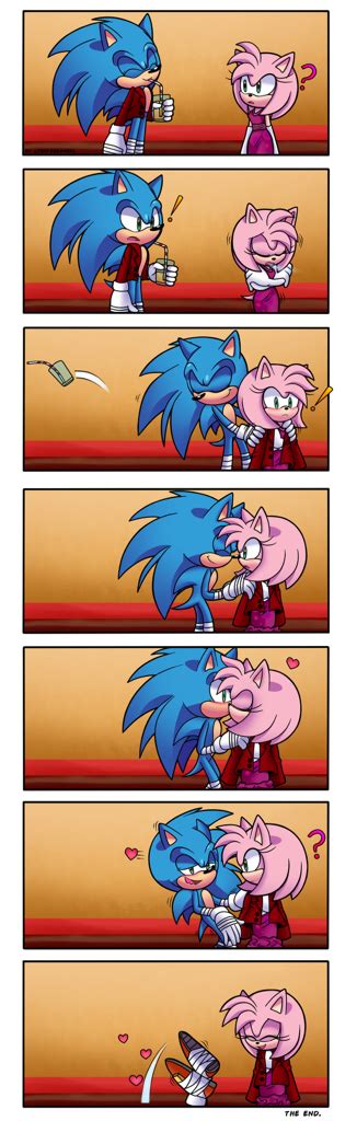 Sonic Kiss Amy In The Lips Howto Draw