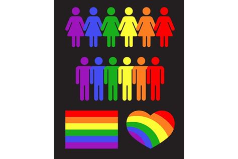 Vector Rainbow Gay Lgbt Rights Icons And Symbols