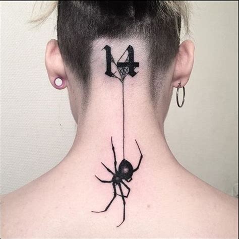 Black Widow Tattoo Design