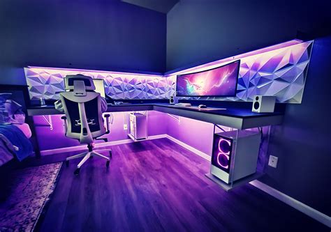 modern gaming room setup