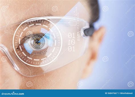 Futuristic Smart Glasses Stock Image Image Of Eyewear 56847667