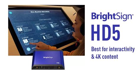 Brightsign Hd225 Ultrahd Digital Signage Io Player