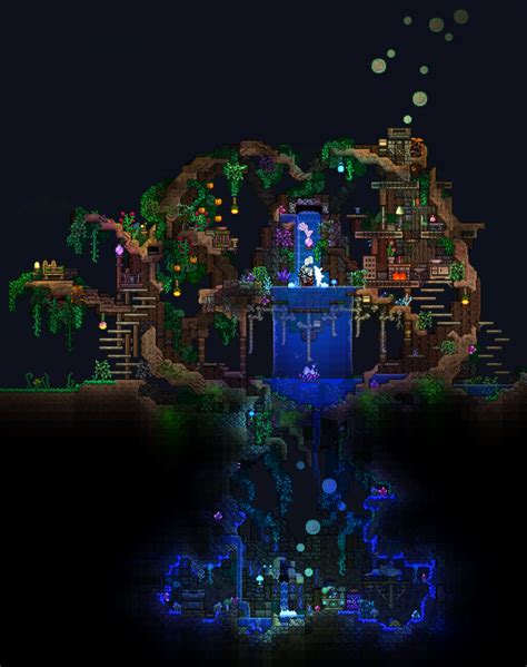 Dens Creation Compendium Terrarium Base Terraria House Design