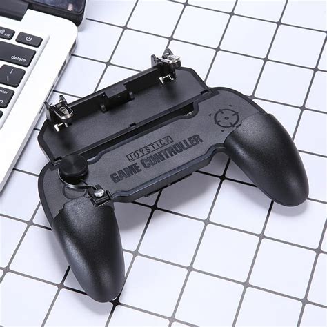 Newest Pubg Mobile Gamepad Joystick Metal L1 R1 Trigger Game Shooter