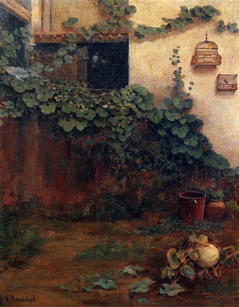 Santiago Rusiñol Patio 1887 Amazing Paintings Nature Paintings