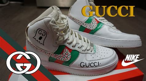 Gucci Nike Air Force 1 Custom Youtube