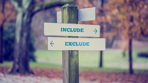 Include And Exclude Stock Photo - Download Image Now - iStock