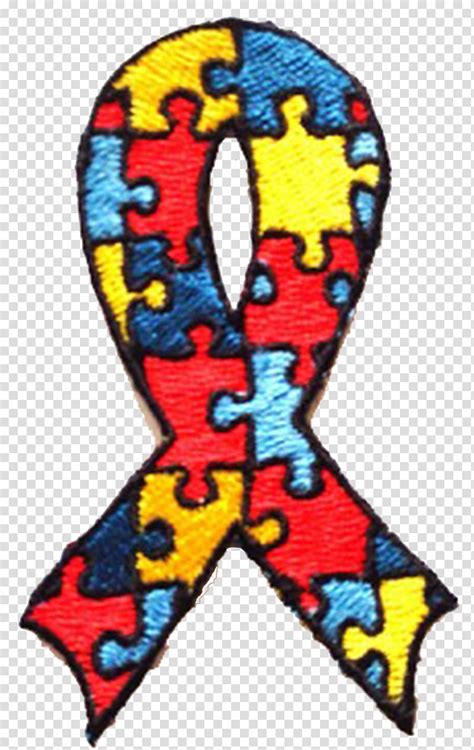 Autism Awareness Day Awareness Ribbon Embroidery Tshirt Ironon