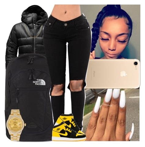 Untitled 1380 By Msixo Liked On Polyvore Featuring The North Face And Rolex Cute Lazy Outfits