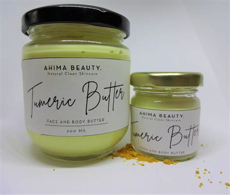 Tumeric Skin Brightening Face And Body Cream Healthy Glow Etsy