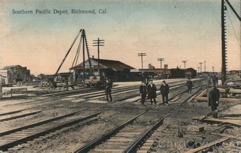 Southern Pacific Depot Richmond Ca Postcard