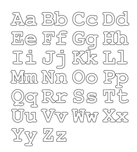 Free printable alphabet and number templates to use for crafts and other alphabet and number learning activities. Fun Coloring Pages: Alphabet Coloring Pages