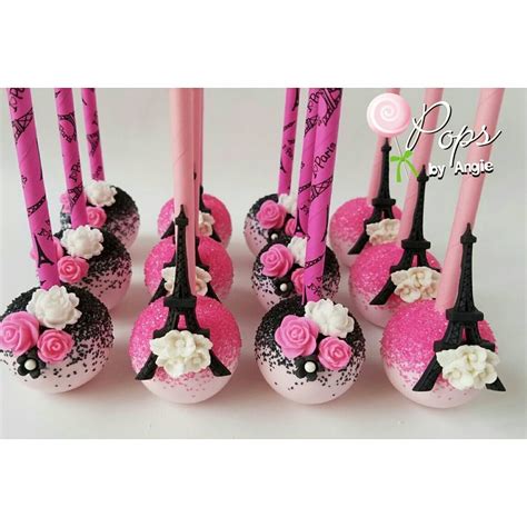 To be clear, the concept and designs were all hers, but it was a joy to give my input and energy to creating a ballroom full of april in paris centerpieces. Paris themed cake pops for Noelia's 15's celebration. # ...
