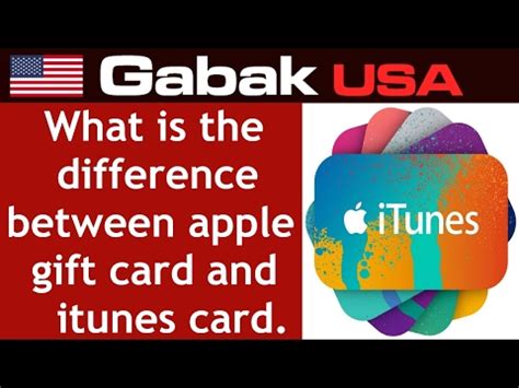 Buy apple store gift cards for apple products, accessories and more. what is the difference between apple gift card and itunes card - YouTube
