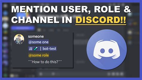 How To Mention User Channel Or Roles In Discord Itzleo Discord YouTube