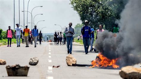 Zimbabwe President Mnangagwa Appalled By Attack On Protester Bbc News