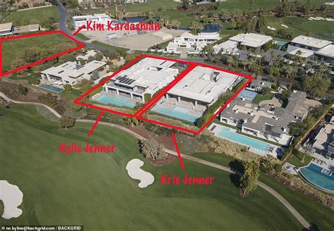 Kim Kardashian Kylie Jenner Kris Jenner Palm Springs House Golf