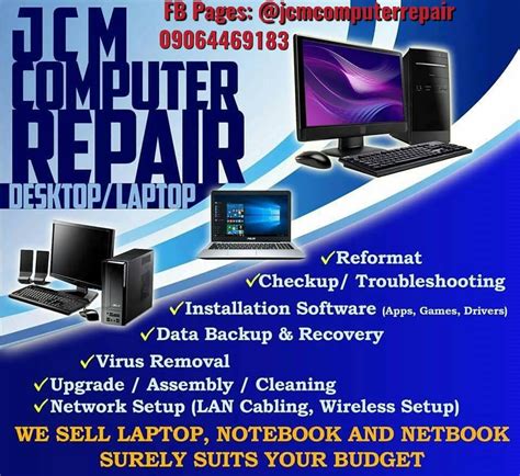 Certified Technician Pc Laptop Computer Laptop Repair Reformat Home