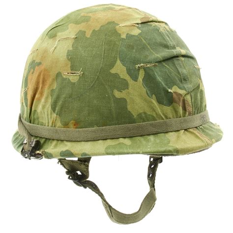 Original Us Wwii Vietnam War M1 Paratrooper Helmet With Usmc Reversi