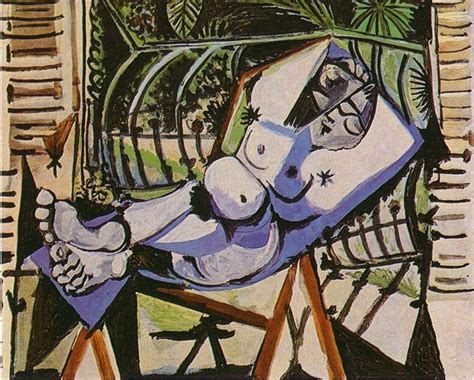 Female Nude Near The Garden 1956 Pablo Picasso WikiArt Org
