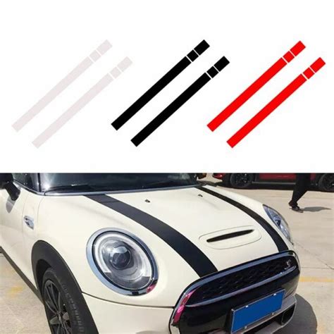 Vinyl Sticker Mini Cooper Stripe Decal R50 R53 R56 R55 Hood Dual Random