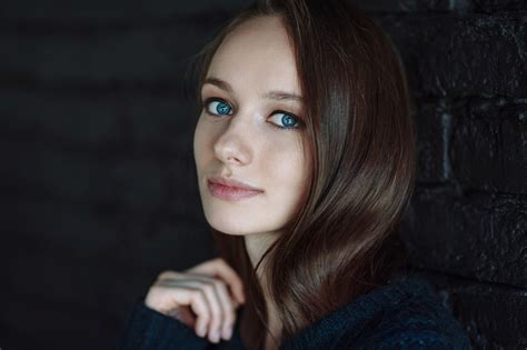 woman model blue eyes brunette wallpaper resolution 2048x1363 id 299953