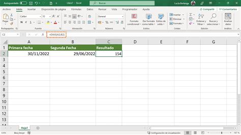 Cómo Restar Fechas En Excel