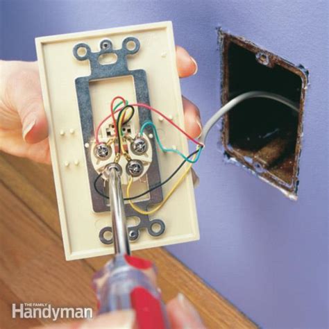 Normally a hot wire is colored brown. Replace a Phone Jack | The Family Handyman