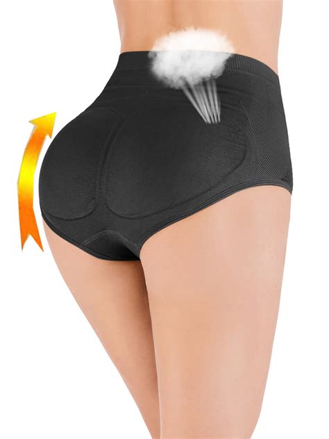 Lelinta Women Butt Padded Panties Push Up Butt Lifter Shapewear Seamless Hip Enhancer Control