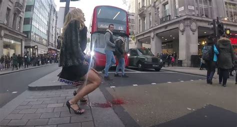 Woman Has A Period Explosion In The Middle Of London