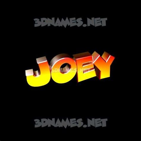 Joey 3d Name Wallpaper