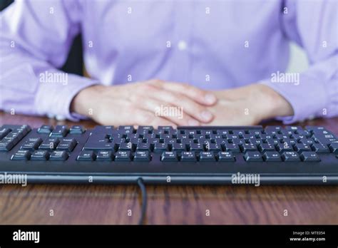 Person Sitting In Front Of Computer Hi Res Stock Photography And Images