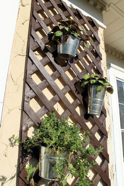 Garneck ceramic flower wall hanging 3d rose artificial flower wall background mural hanging flower decoration (yellow) 4.5 out of 5 stars 72. Lattice Planter.. use for my herbs, ivy & flowers.. on the ...