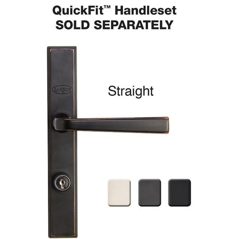 Larson Quickfit Brushed Nickel Storm Door Matching Handleset In The