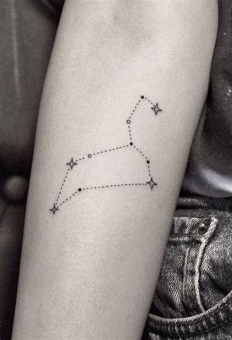 When considering tattooing your zodiac sign, you might consider inking the sign on your chest, upper back, lower back, wrist or ankles. Leo Star Constellation Tattoo - 20 Constellation Tattoos
