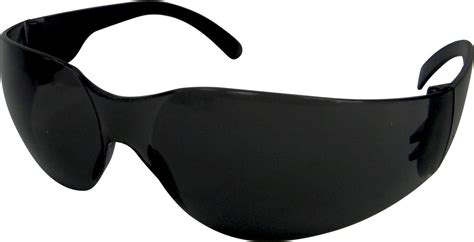 dark frameless safety glasses