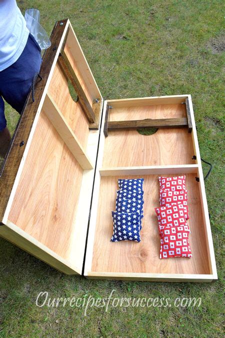 Free Cornhole Game Plans Bag Toss Boards Our Recipes For Success In