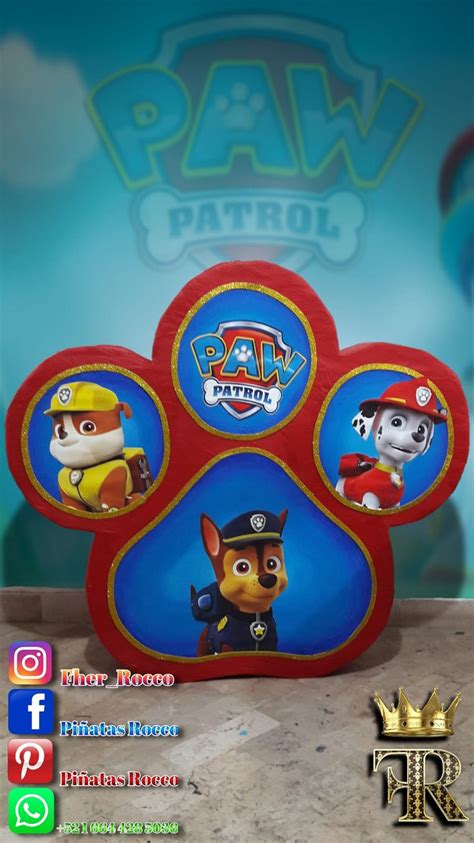 Piñata Del Logo De Paw Patrol Fiesta Infantil Paw Patrol