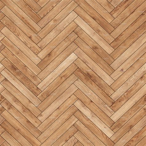 Seamless Wood Parquet Texture Herringbone Light Brown Textures ~ Creative Market