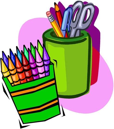 School Supplies For English Class Clipart Clipground