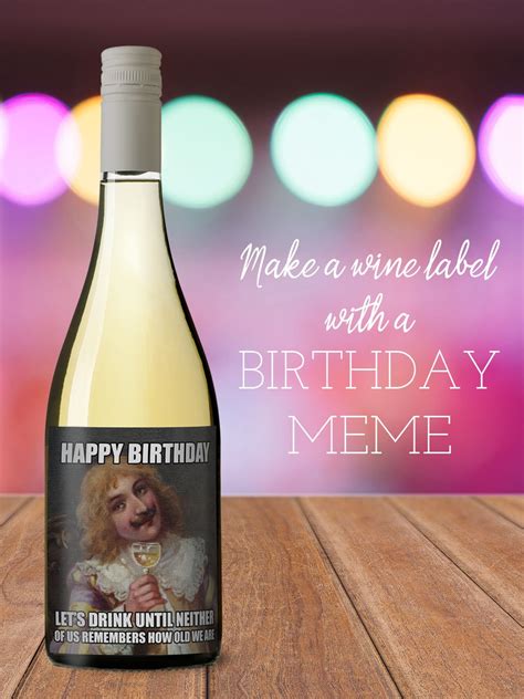 happy birthday wine glass meme