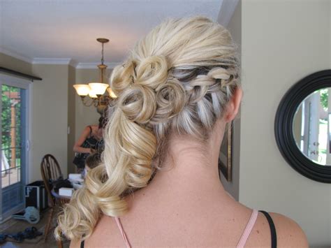 Pin By Amanda Heaton On Wedding Braids With Curls Side