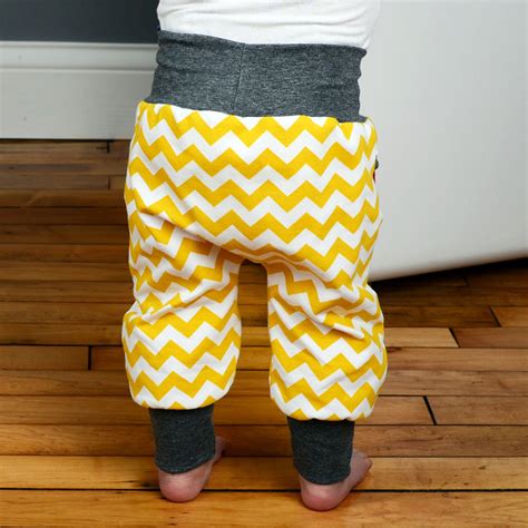 Sewing Pattern For Baby Pants With Cuffs And Faux Pockets Etsy