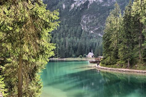 Braies Lake Dolomiti Italy Lago Di Braies Outdoor Water River