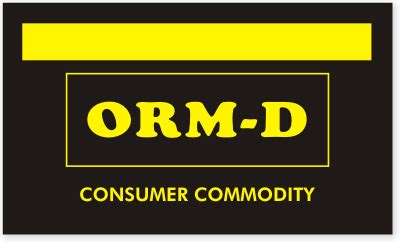 Small arms cartridges labels for ammo shipments are numbered. Consumer Commodity ORM-D Label - ORMD Label, SKU - D1897