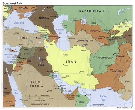 Maps Of Southwest Asia Collection Of Maps Of Southwest Asia Asia