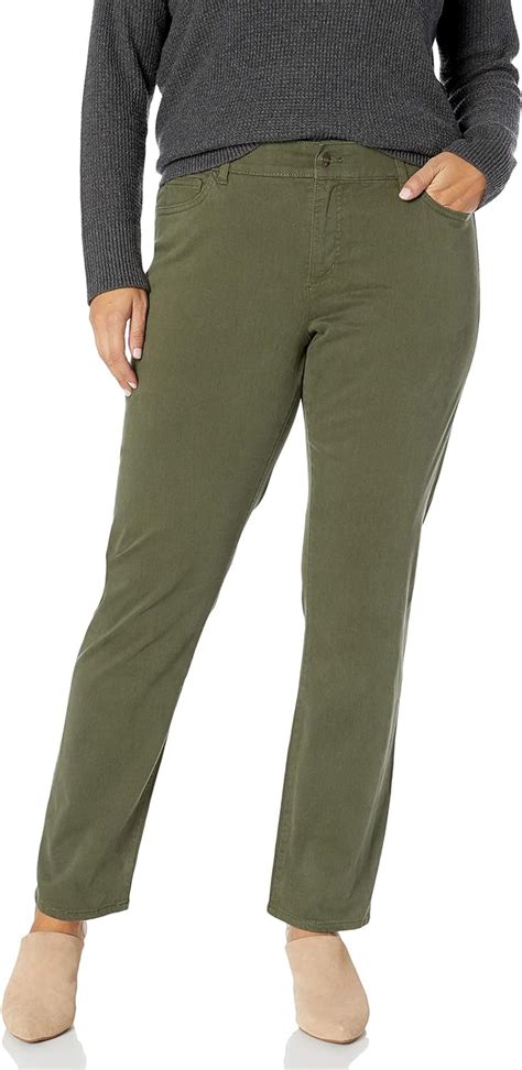 Chaps Womens Plus Size Straight Bi Stretch Twill Pant At Amazon Womens Clothing Store