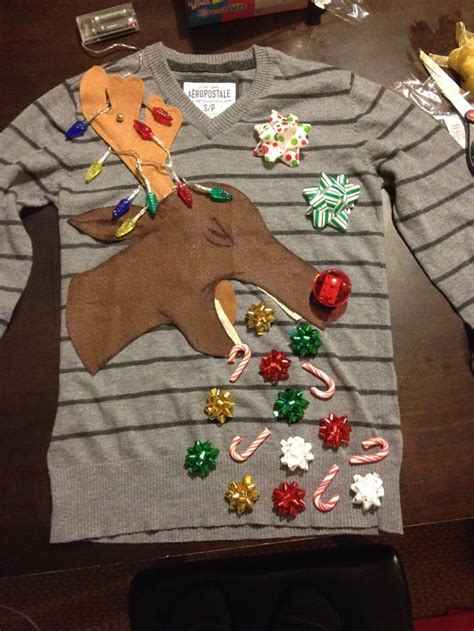 Eye Catching Attractive Handmade Ugly Sweater Ideas For The Theme Party